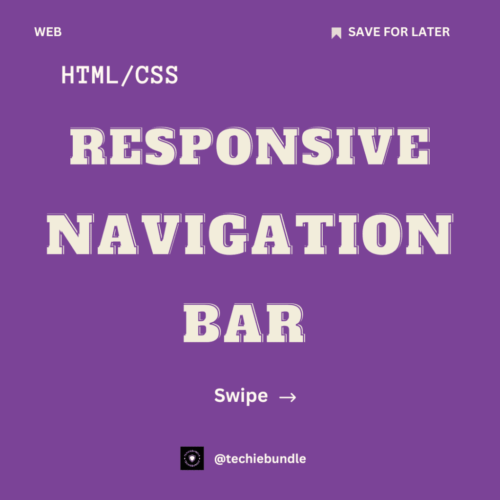 responsive navigation menu bar