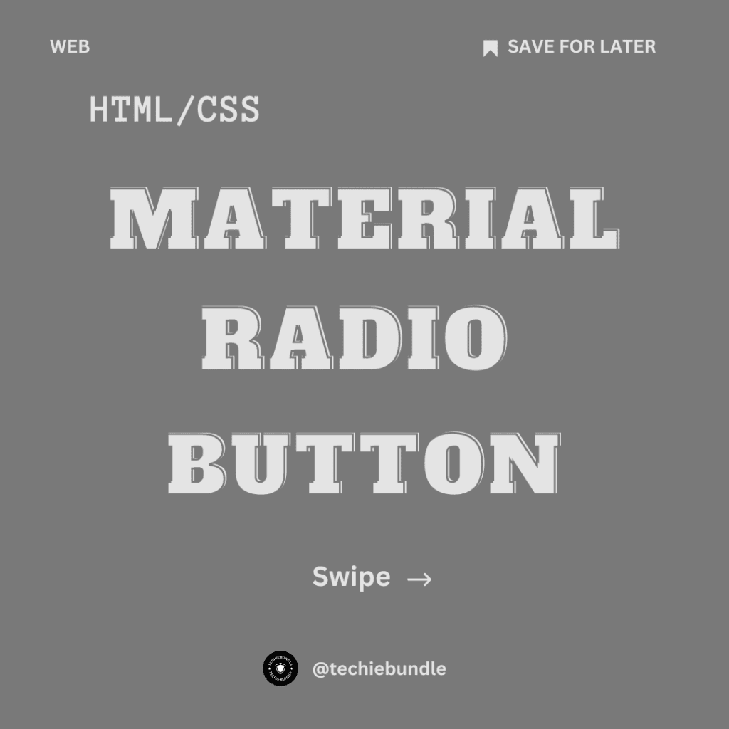 material radio button