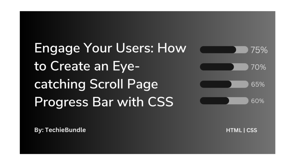 scroll page progress bar with css