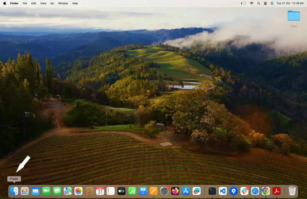 Finder open on your Mac