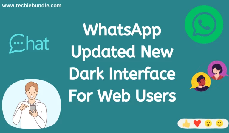 WhatsApp Updated New Dark Interface For Web Users