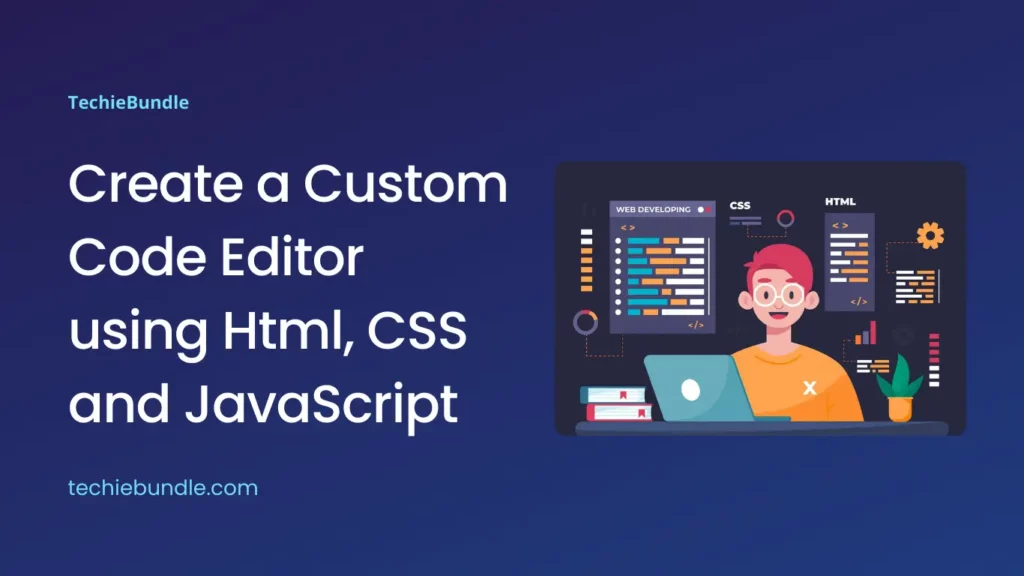 custom code editor using javascript
