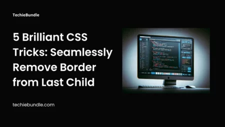 Remove border from last child using CSS