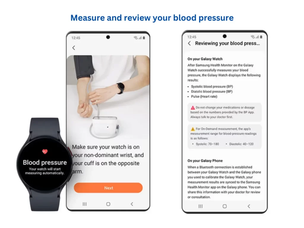 Measure and review blood preasure