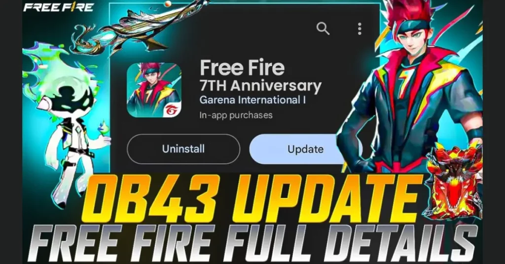 Free Fire OB43 update Release Date, Time, and Exciting Changes