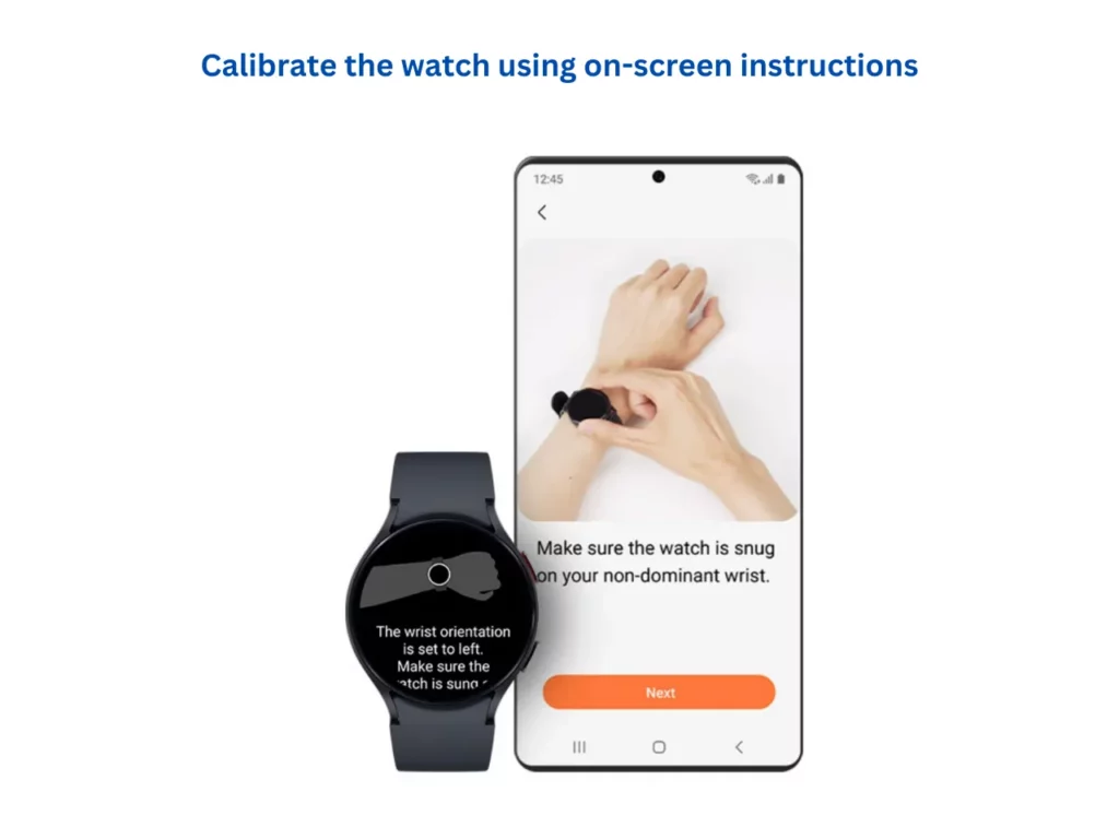 Calibrate your Galaxy Watch 