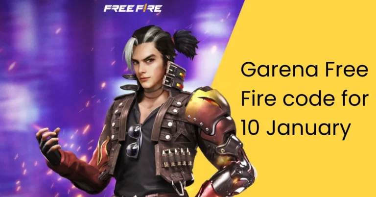 Garena Free Fire Redeem code for 10 January