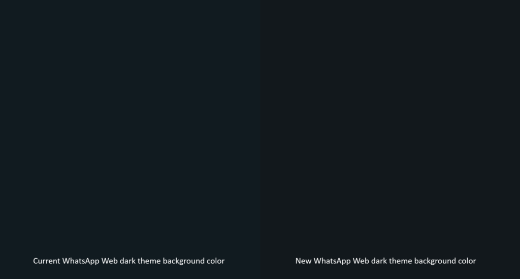 WhatsApp colour theme comparison