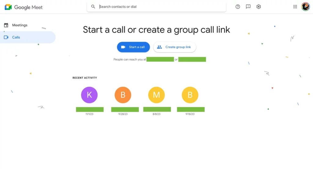 Google Meet add Call Tab feature