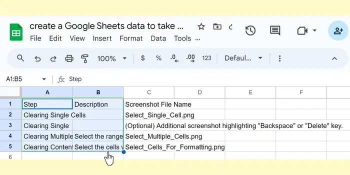 How to Clear Cell Contents in Google Sheets A Step-by-Step Tutorial