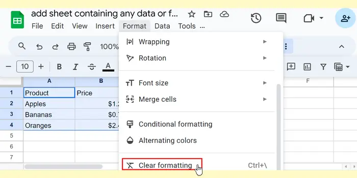 How to Clear Cell Contents in Google Sheets A Step by Step Tutorial 8